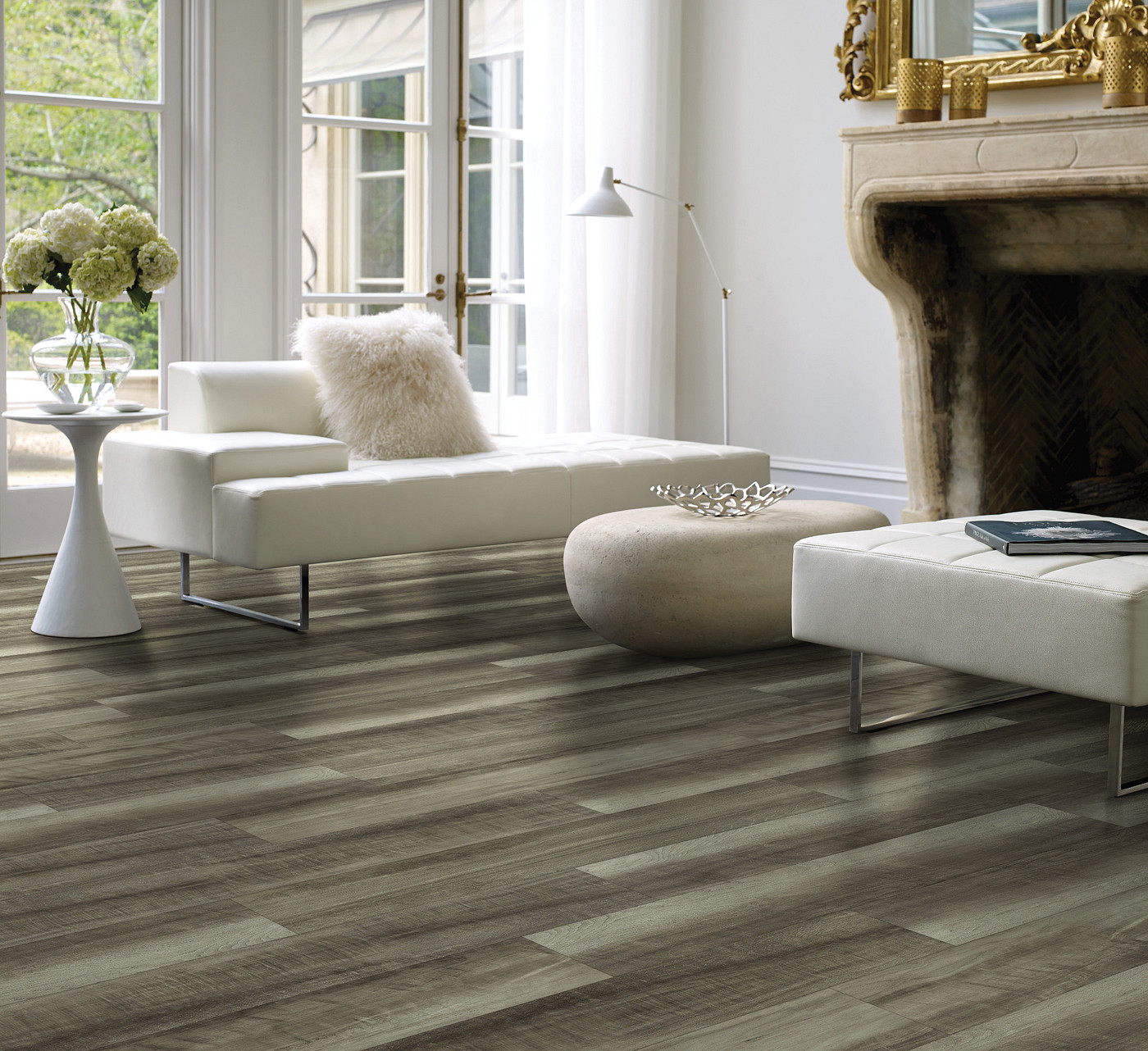 Grand Traverse flooring, shown in a room