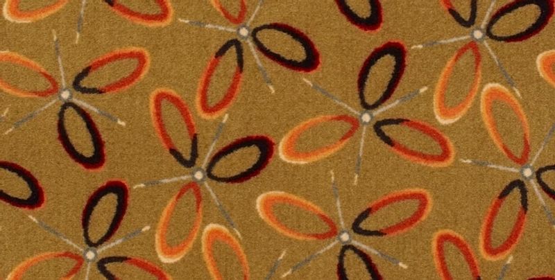 Grommets 54504 Broadloom Carpet in Brass Ring color, 12ft wide, 100% nylon material