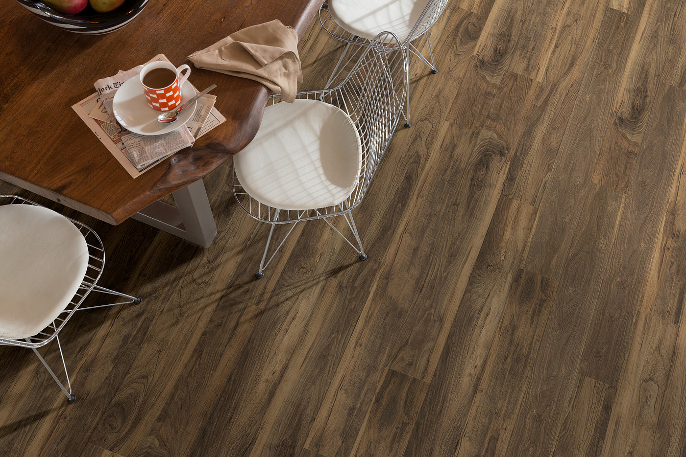 Terra flooring, shown in a room