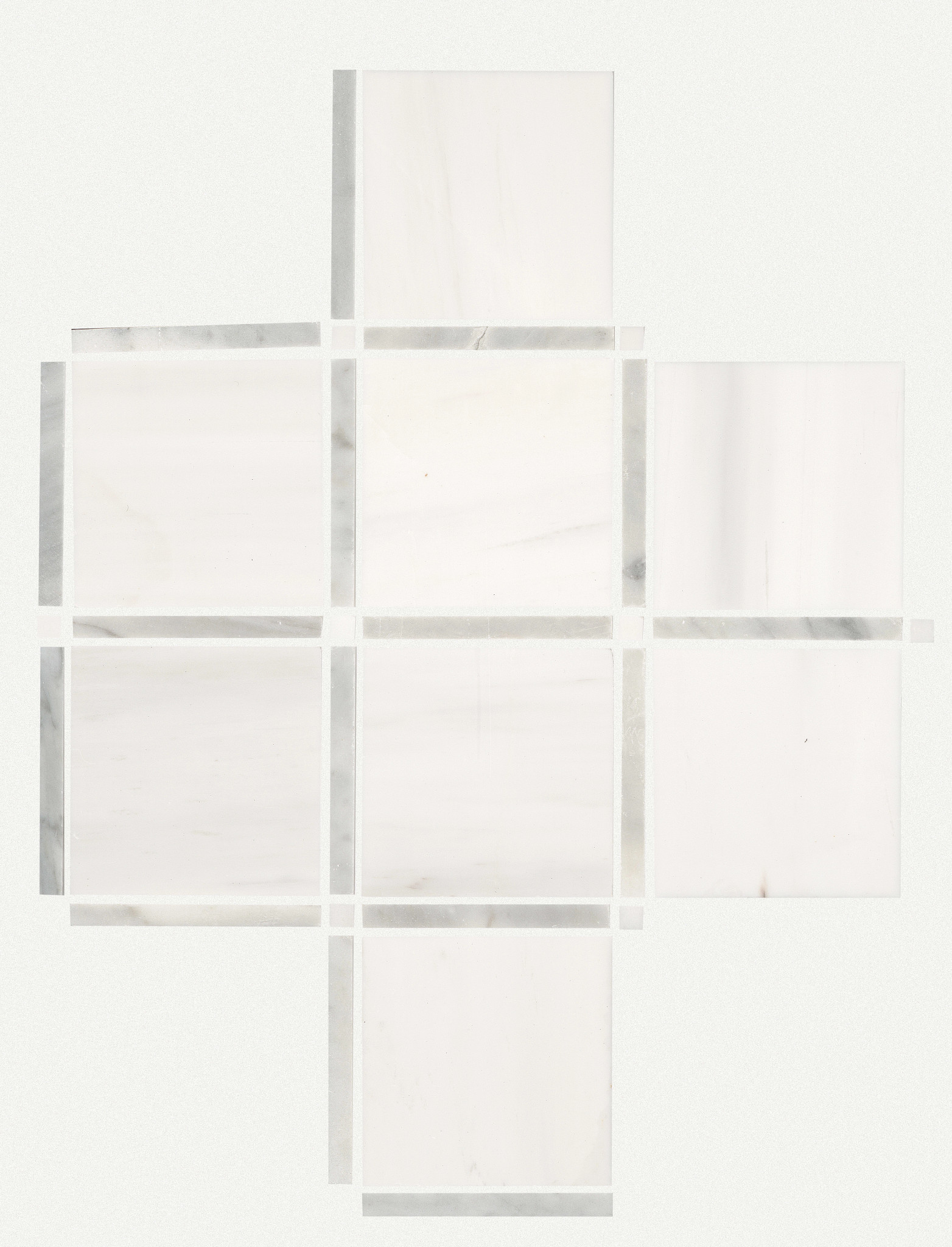 BOCA LATTICE MOSAIC WHITE DOLOMITE MAIN