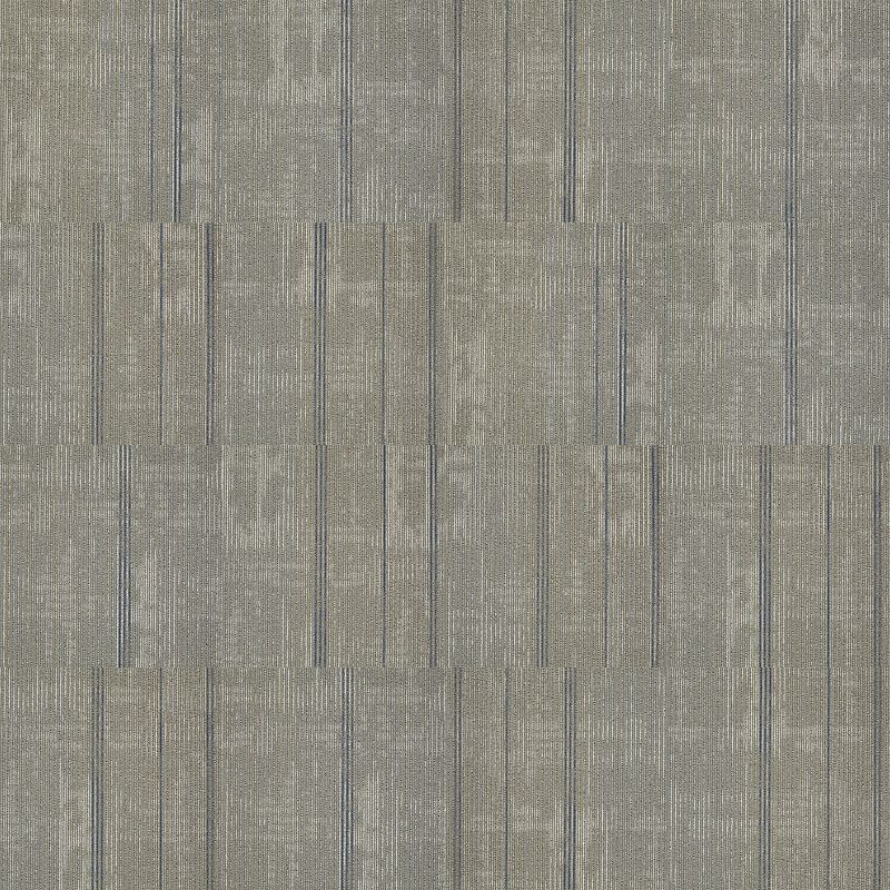 Material Effects Carpet Tile in Tarnished color, 24x24 inches, made of 100% nylon, featuring a multi-level pattern loop construction.