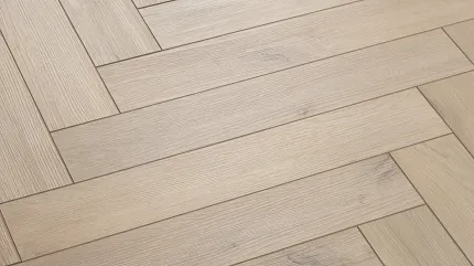 Light Oak Herringbone Luxury Vinyl Plank Flooring - Durable and Stylish Herringbone pattern luxury vinyl plank flooring in light oak color