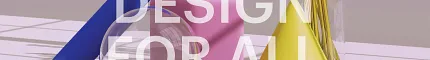 Creative geometric design for modern aesthetics Abstract design with colorful geometric shapes and text overlay