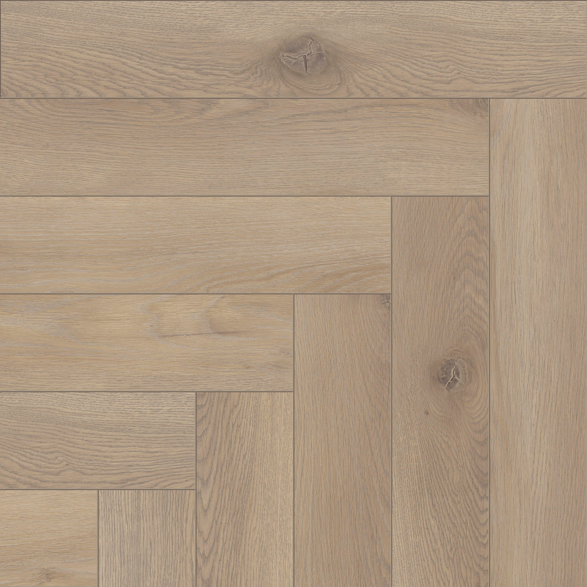 Light oak wood look luxury vinyl plank flooring with natural grain and knot details