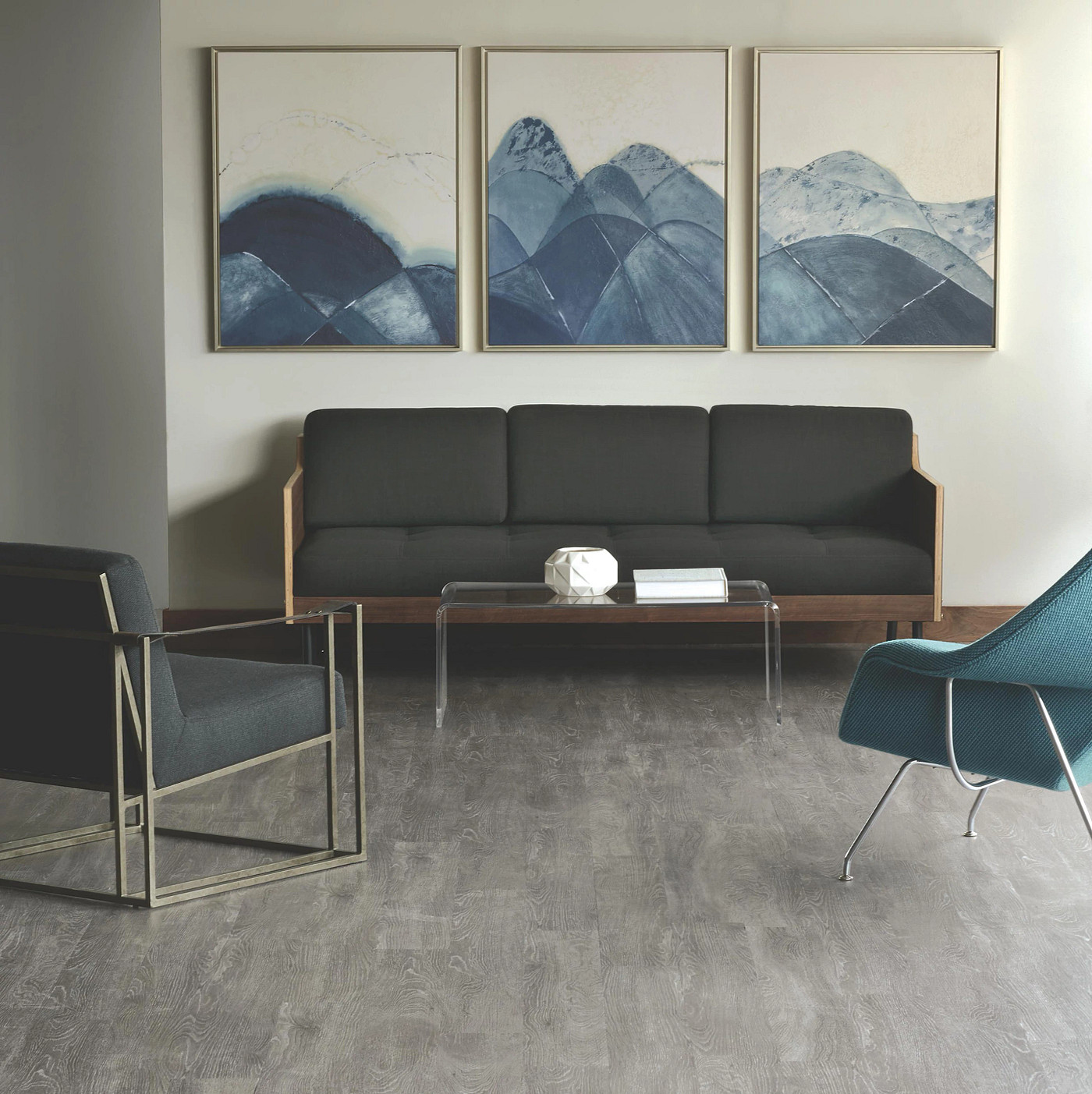 Beachwood flooring, shown in a room