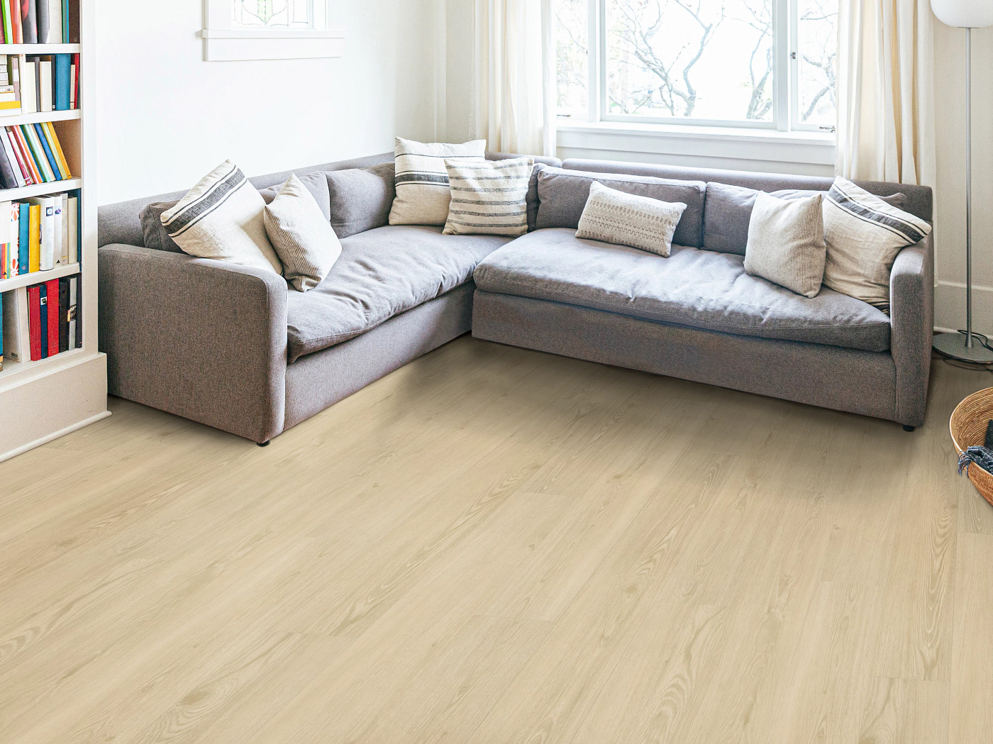 Canyon flooring, shown in a room