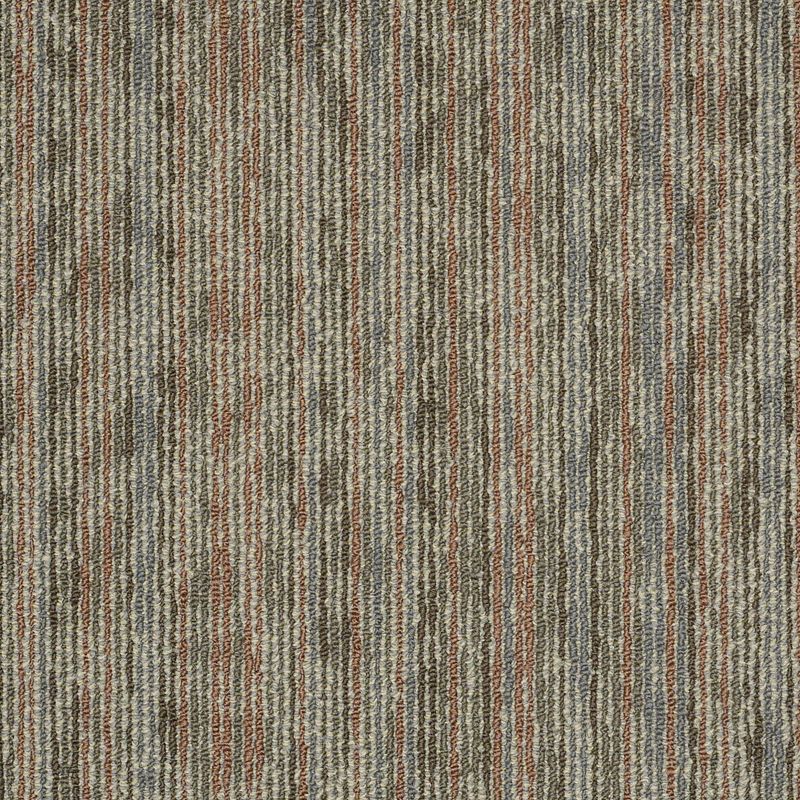 Amaze 54588 Carpet Tile in Baffle color, 24x24 inches, made of 100% nylon, featuring a multi-level pattern loop design