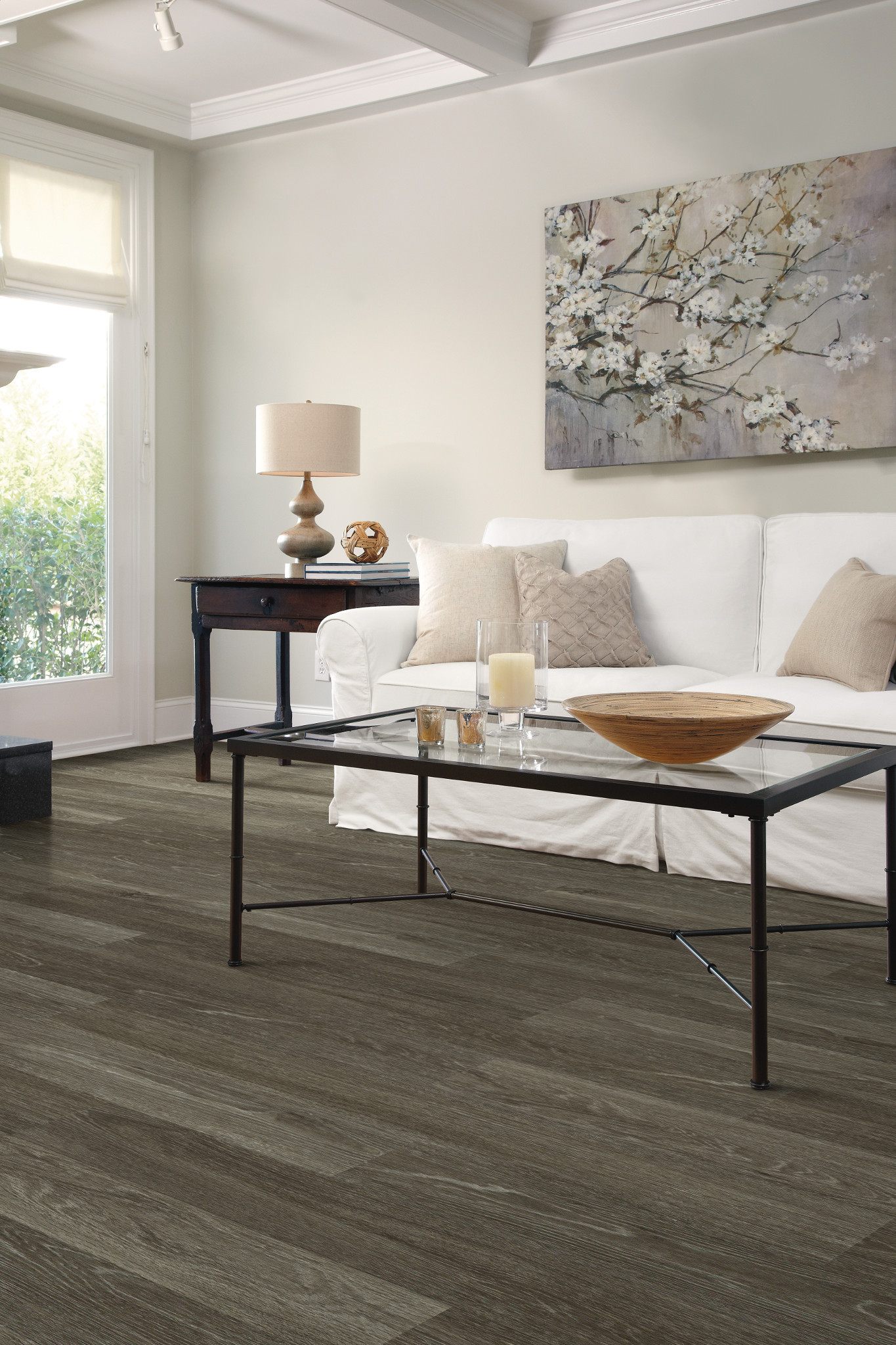 Michigan Ave flooring, shown in a room