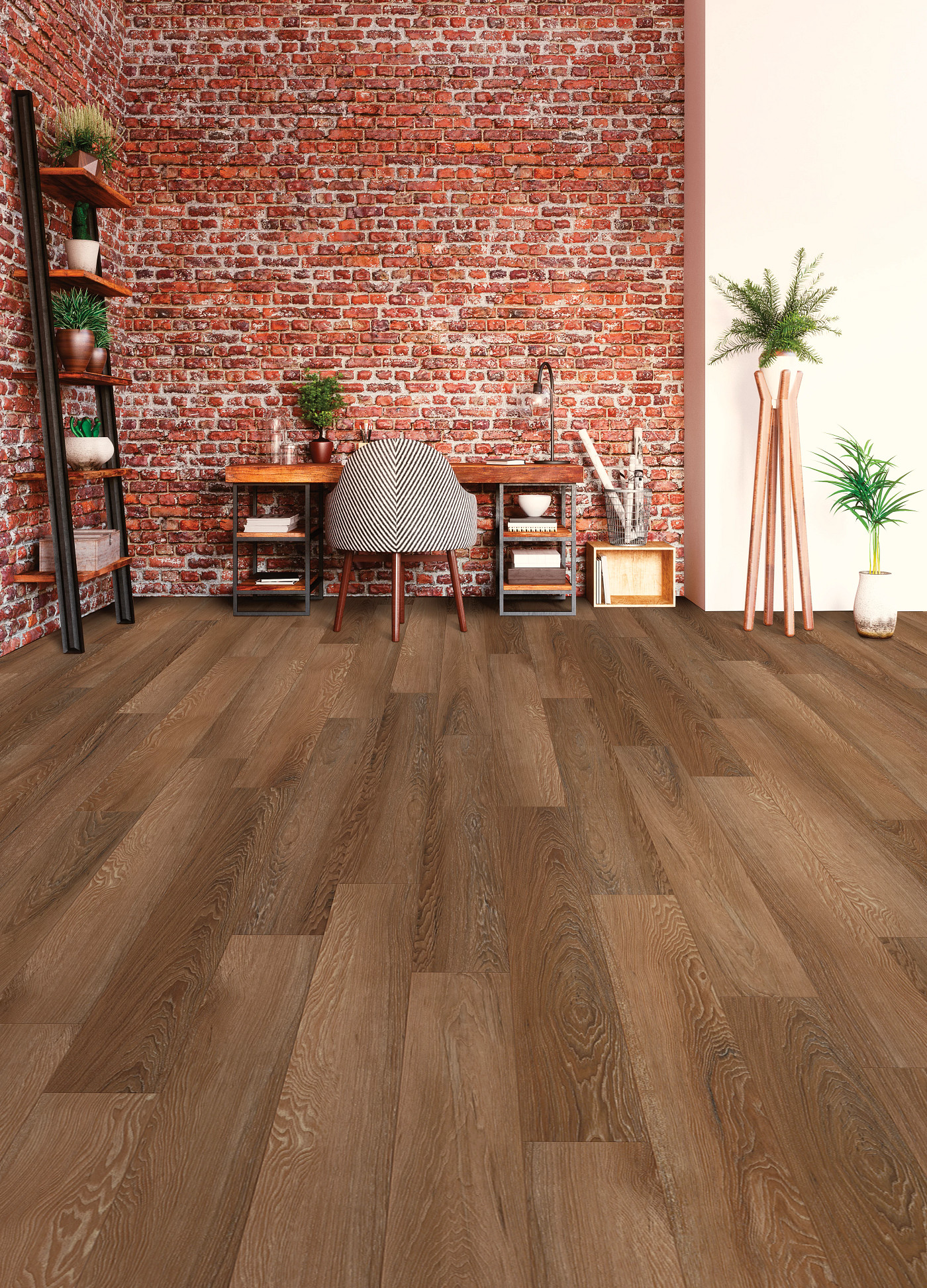 Irvine Chestnut flooring, shown in a room