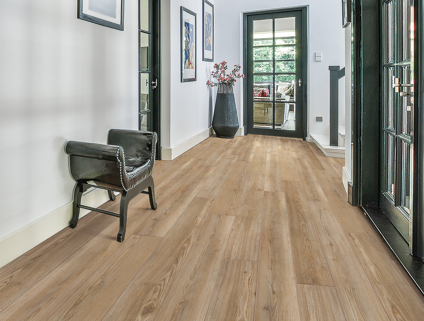 Antique Copper flooring, shown in a room
