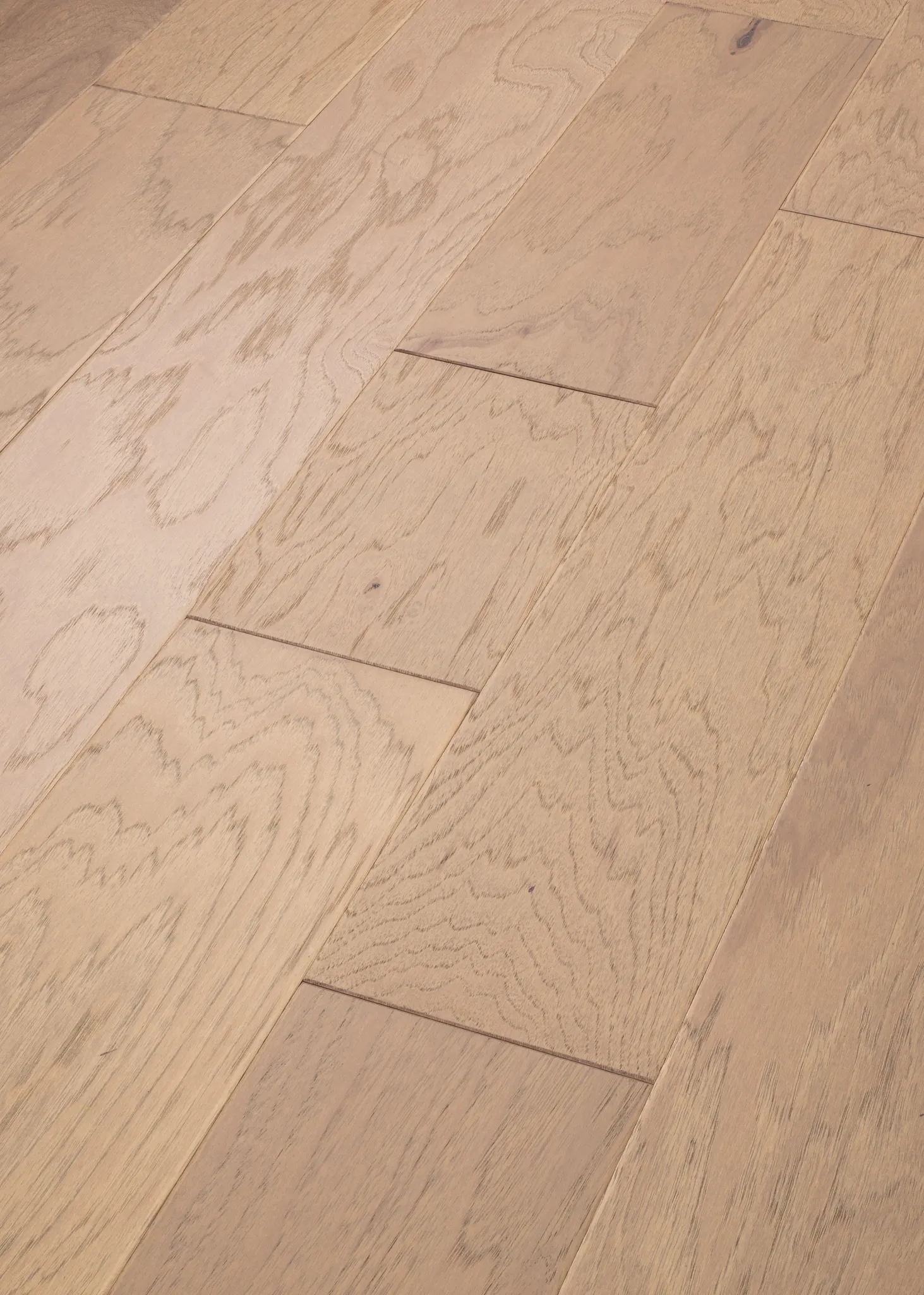 Light oak hardwood flooring with natural grain pattern