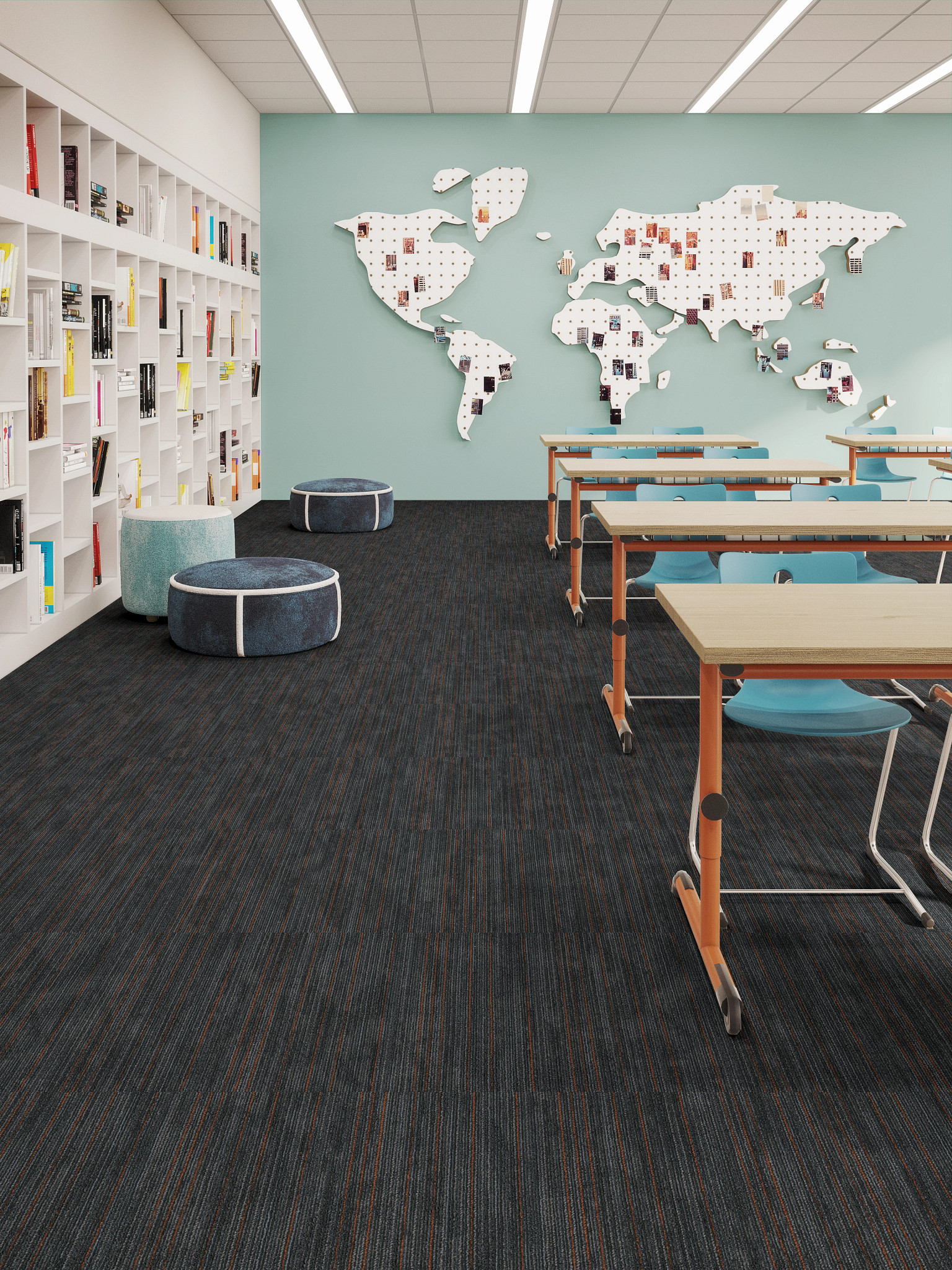 Hub Accent Strataworx 5T460 Carpet Tile Commercial Flooring
