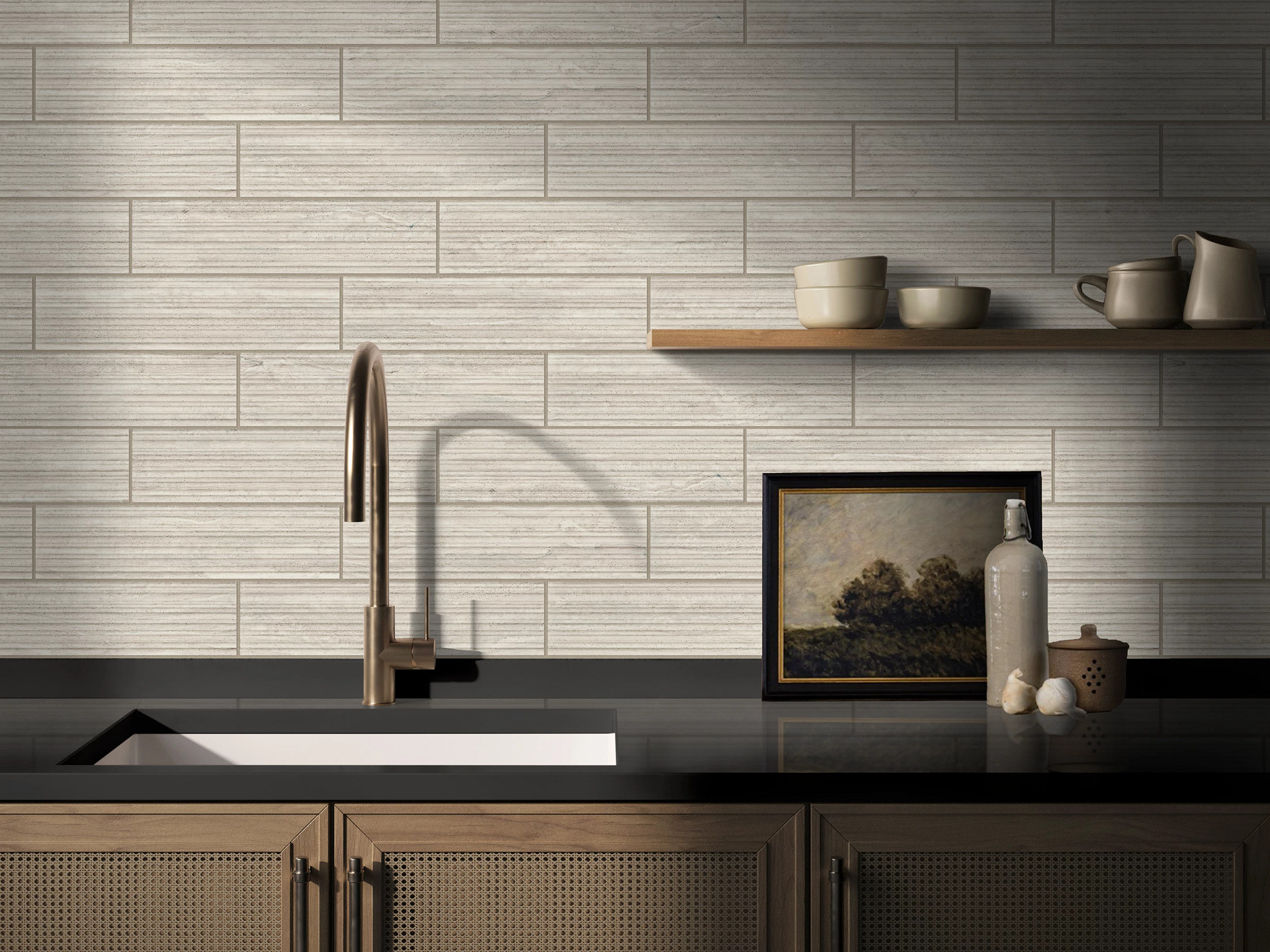 TACTIS 4X16 BRUSHED BEIGE ROOM