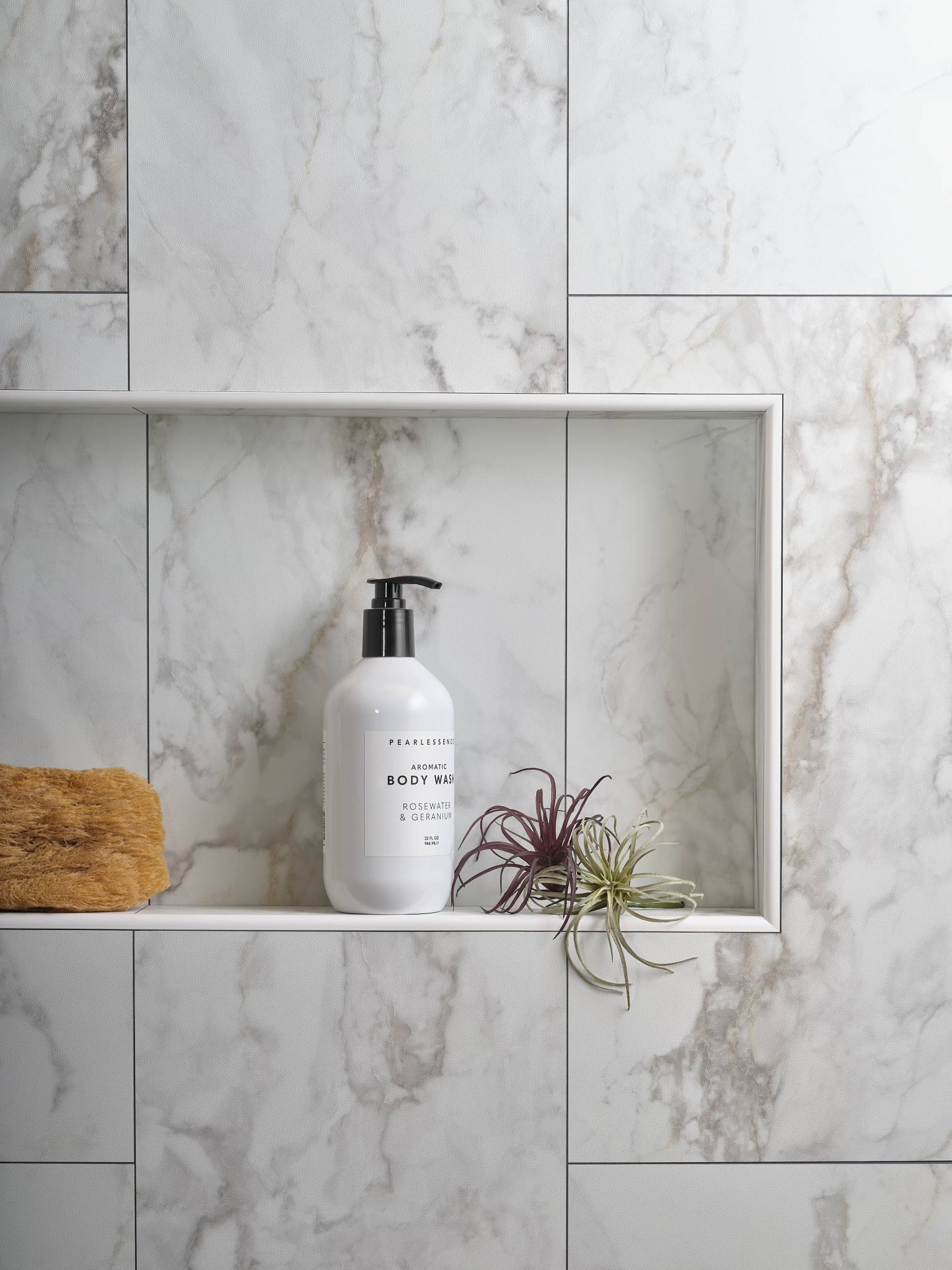 Shower wall and insert with Floorté wall tile