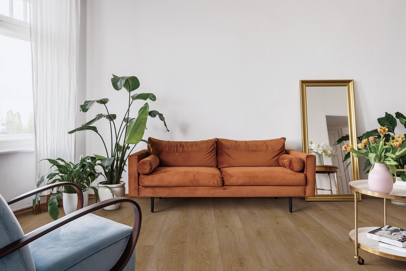 Penhurst Oak flooring, shown in a room