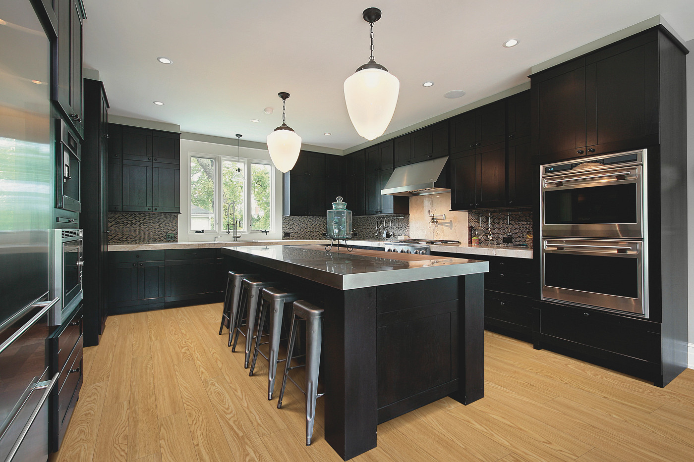 Rocky Mountain Oak flooring, shown in a room