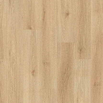 Coretec Residential WPC Wood Look Vinyl Plank Flooring - 48.03x4.96 inch Young adults crafting on Coretec Residential WPC flooring with wood look vinyl planks