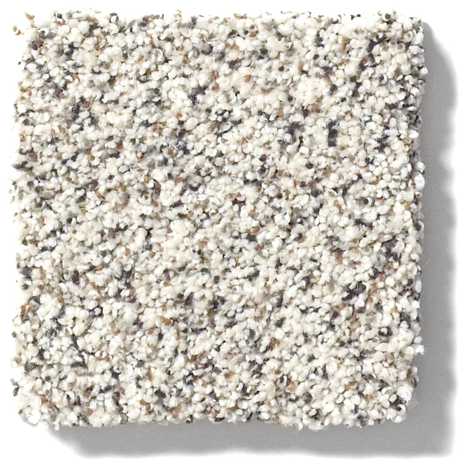 White, black and brown accent carpet swatch