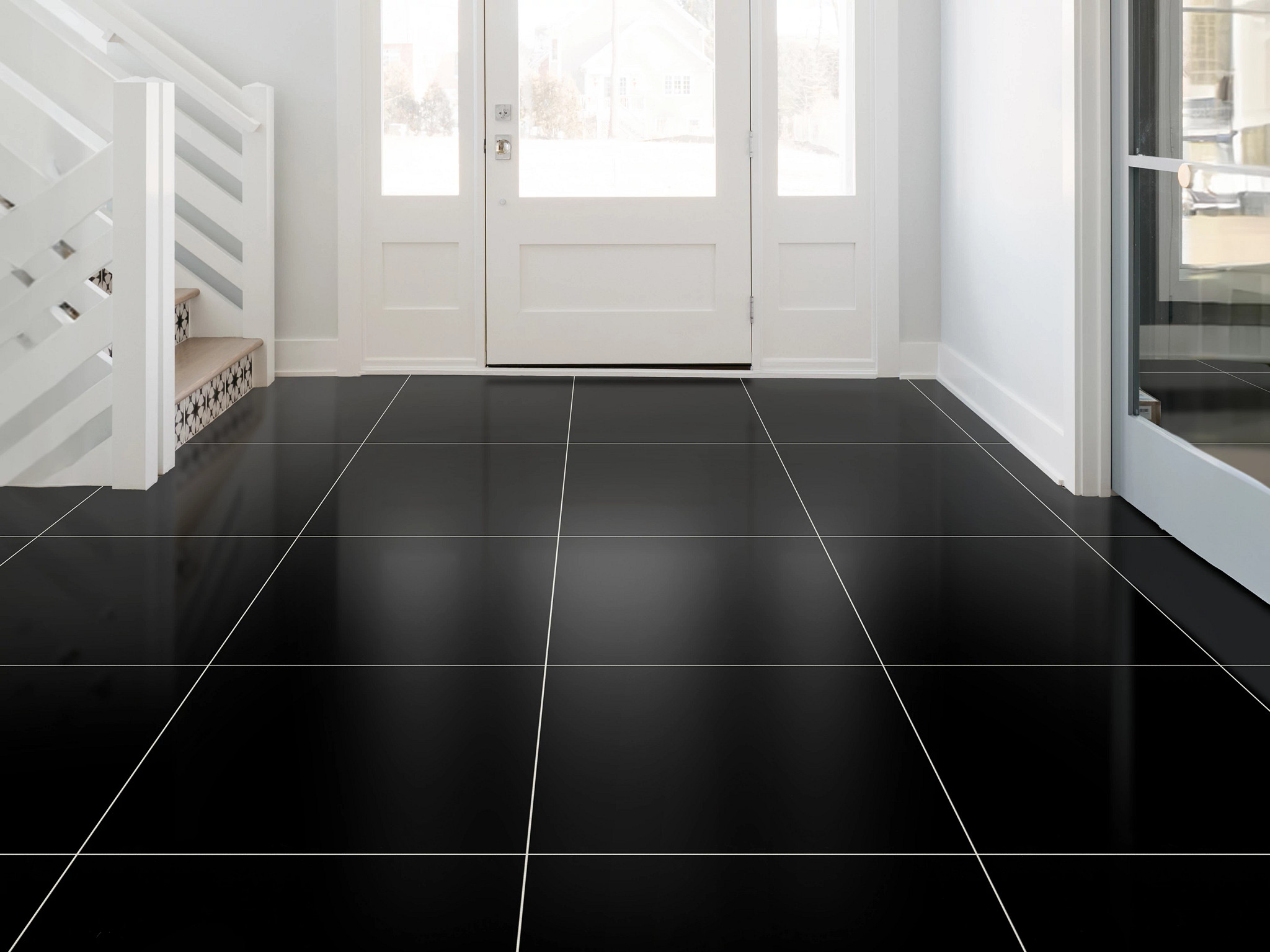 DOMINO 24X24 POL BLACK ROOM