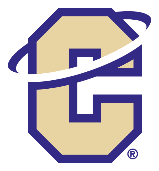 Cleveland High School logo featuring a bold gold ‘C’ with a swooping white and blue orbit design