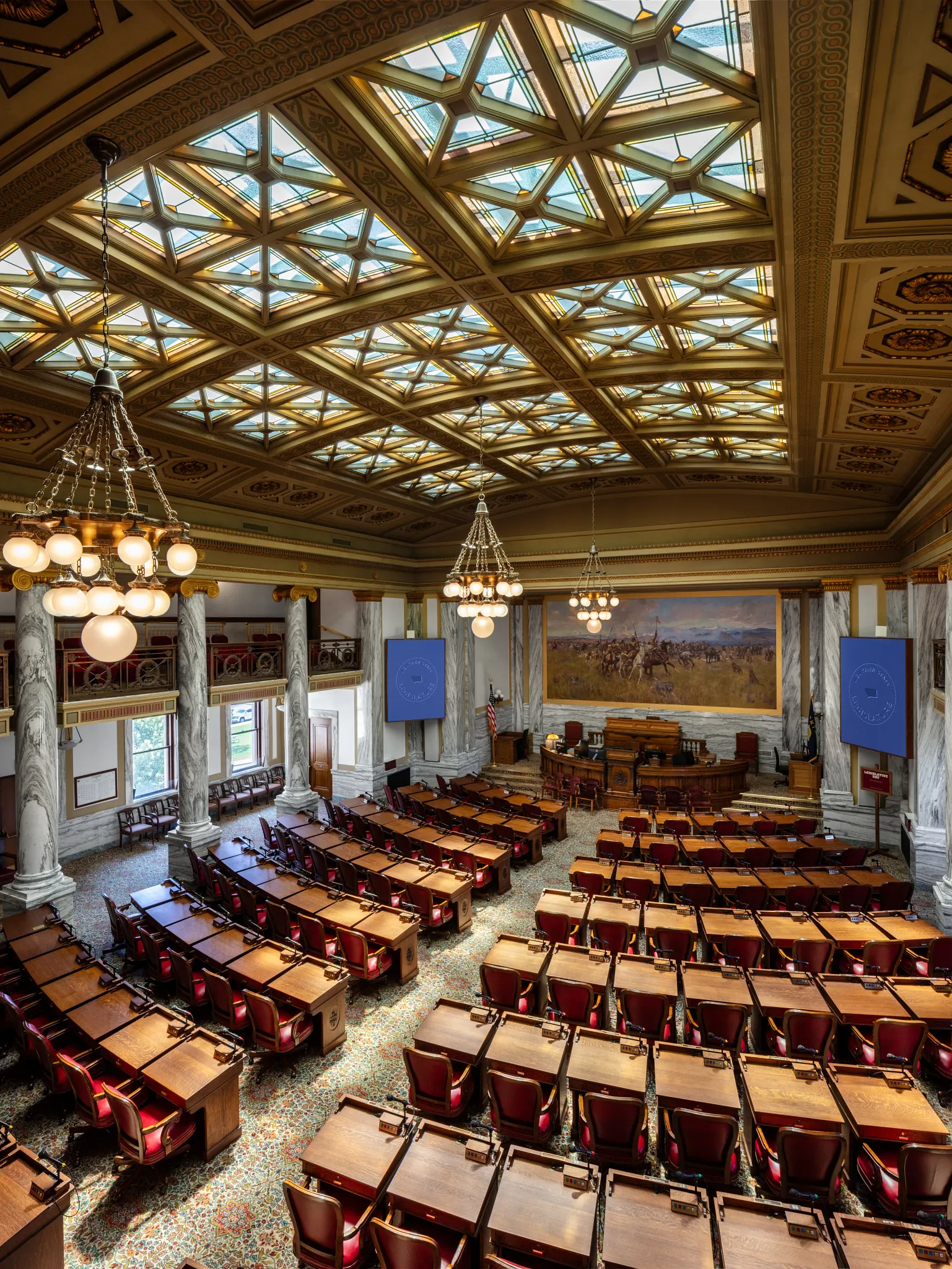 Montana state capitol with custom Axminster broadloom