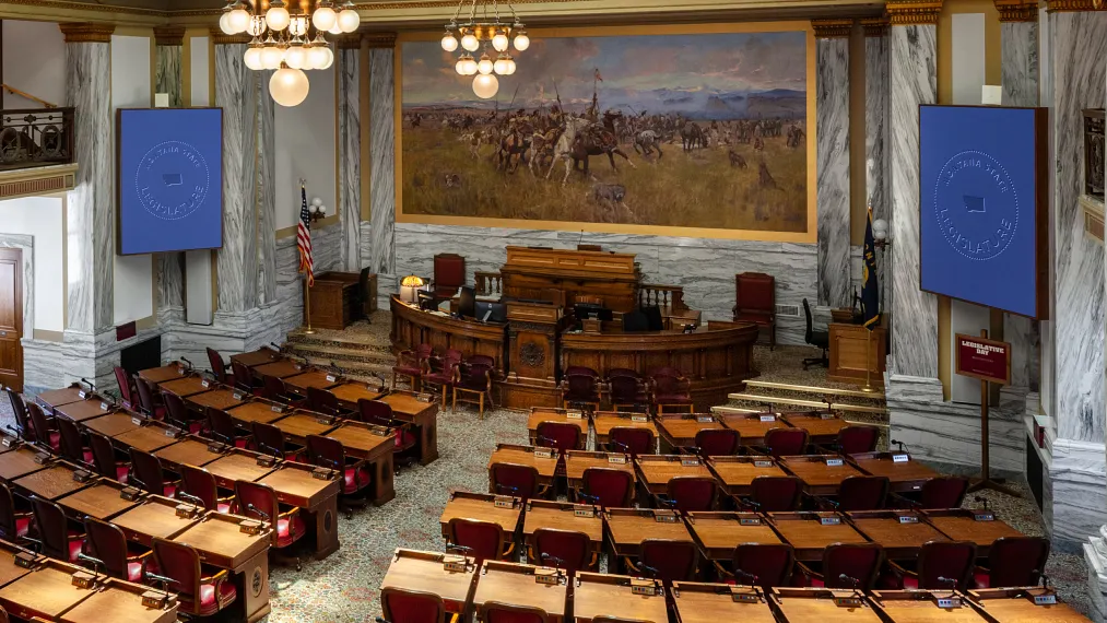 Montana state capitol with custom Axminster broadloom