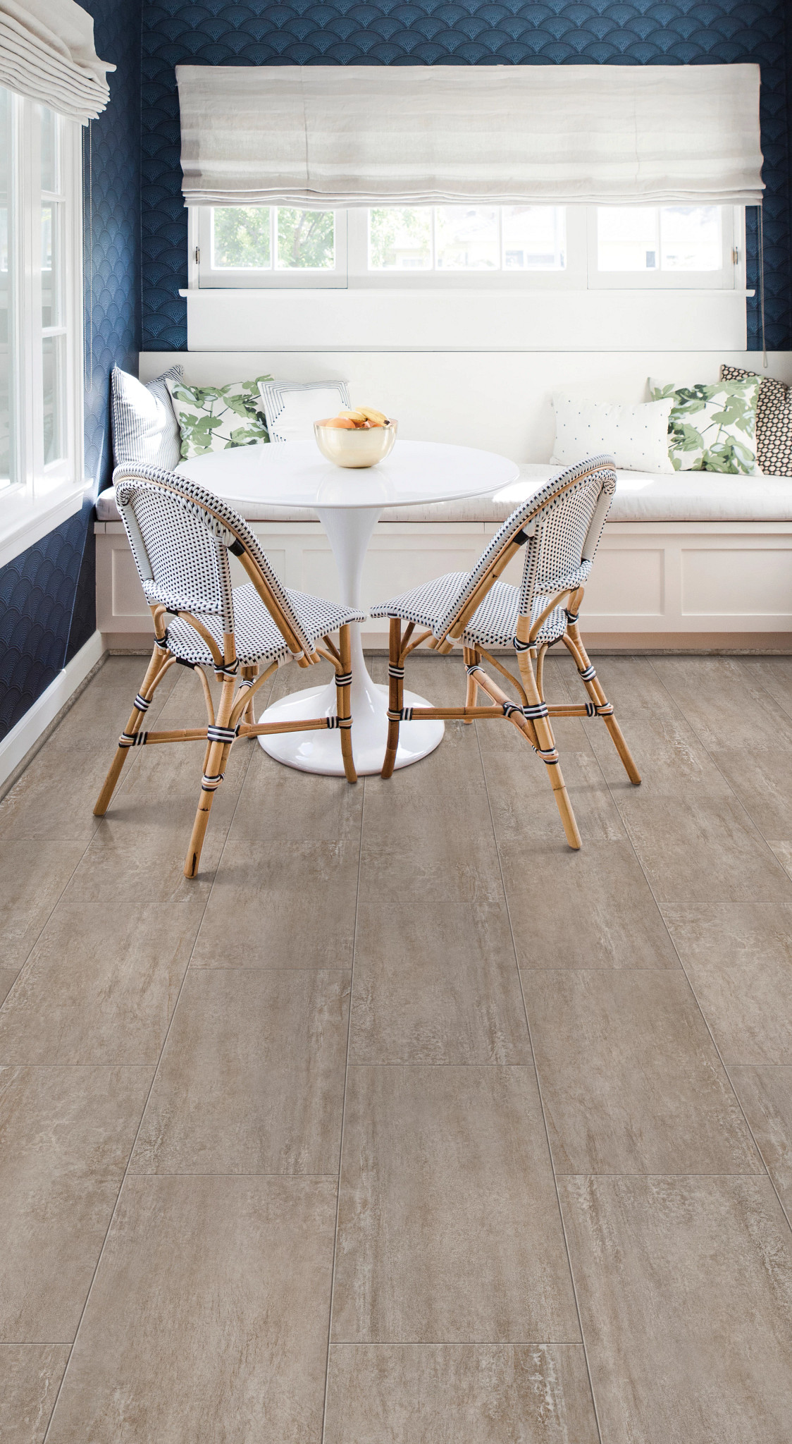 Ferro Sandstone flooring, shown in a room