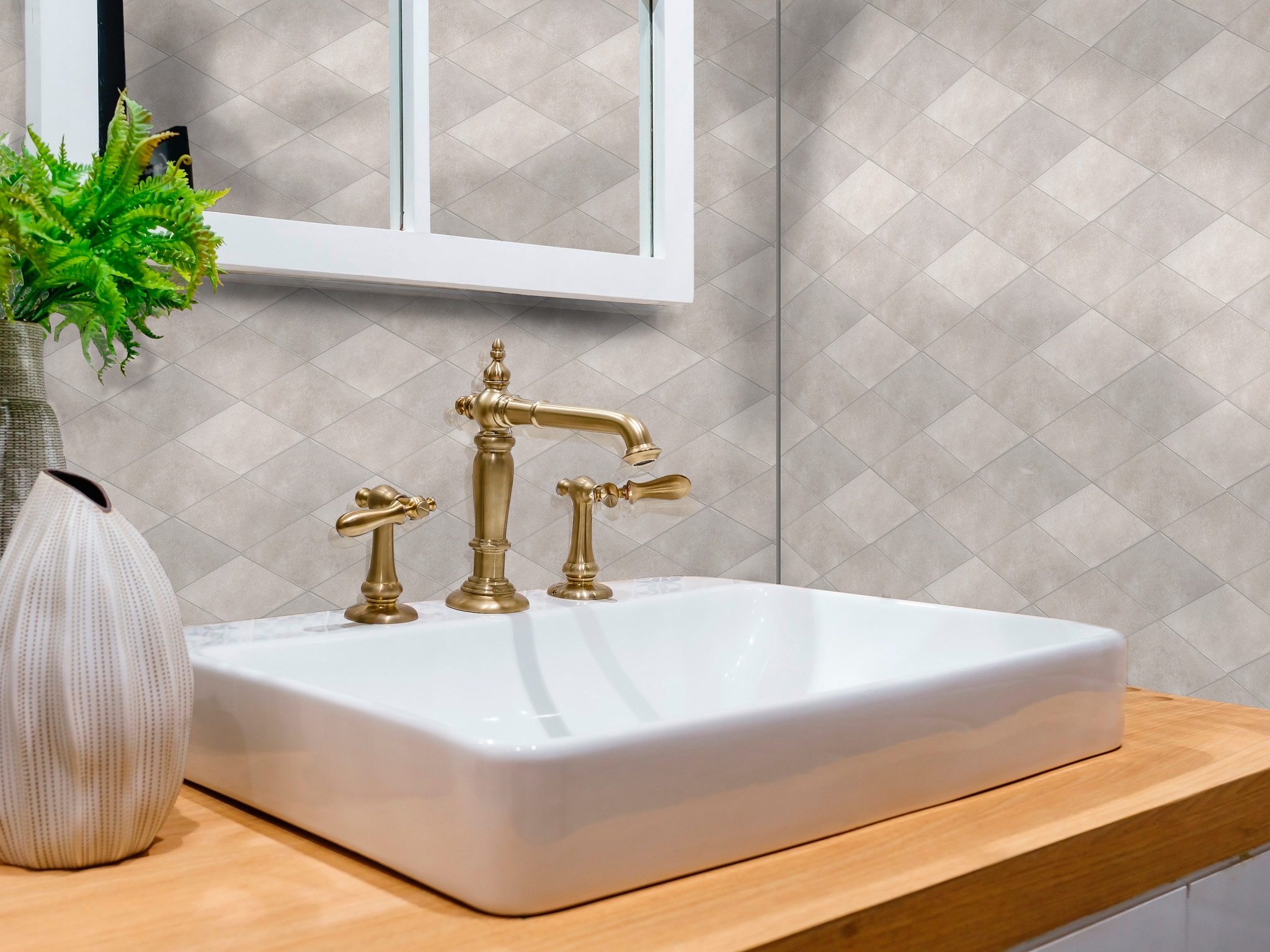 HALFTONE ROMBO GLOSS GREY VETIVER ROOM