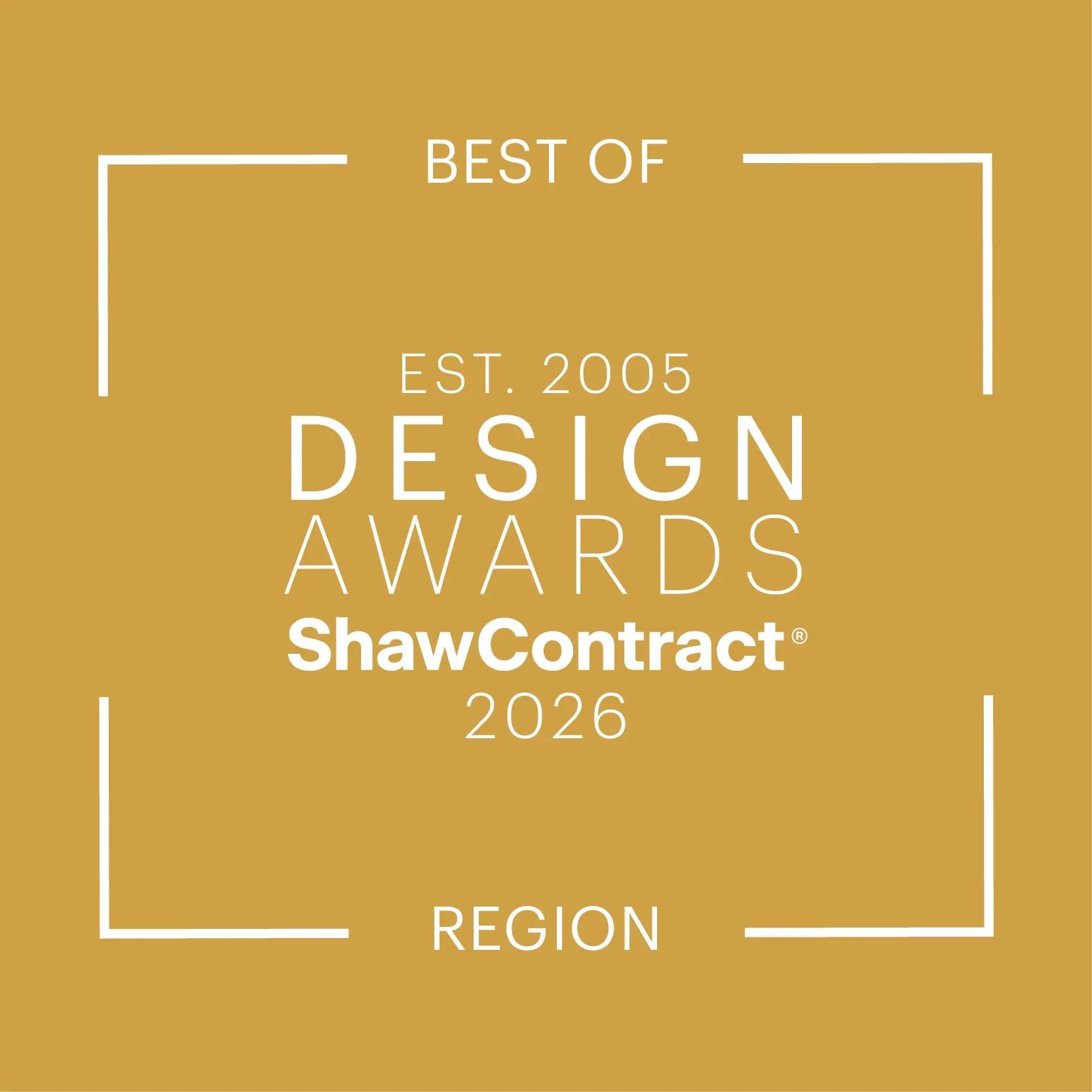 Shaw Contract Design Awards 2026 logo