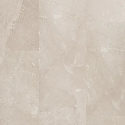 Beige Stone Look Luxury Vinyl Tile Flooring - Durable and Waterproof Beige stone look luxury vinyl tile flooring with subtle veining pattern