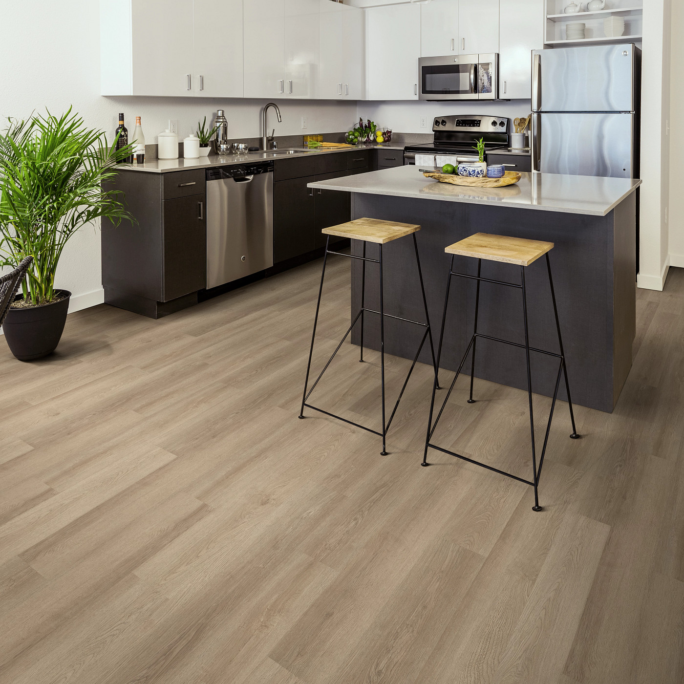 Walnut Hill flooring, shown in a room