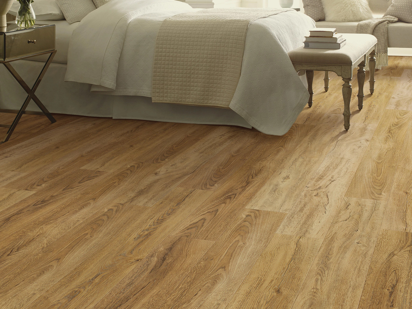 Foresta flooring, shown in a room