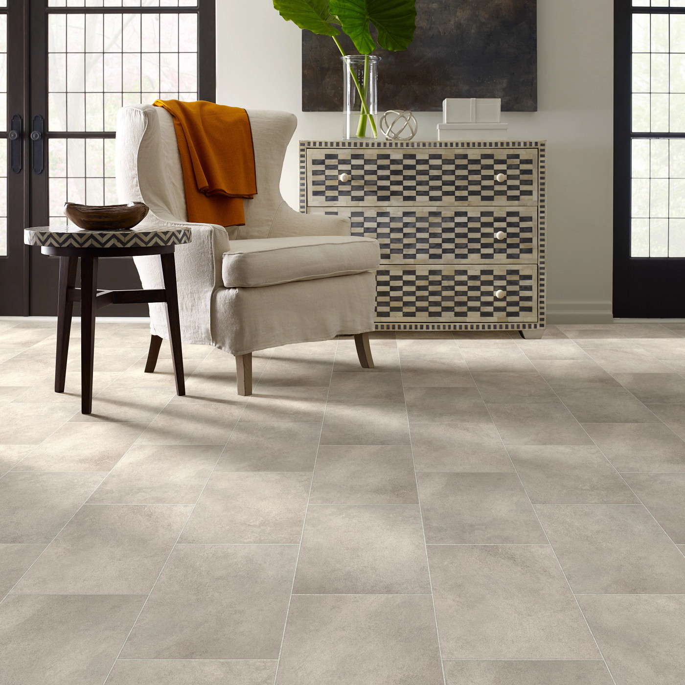 Prime flooring, shown in a room