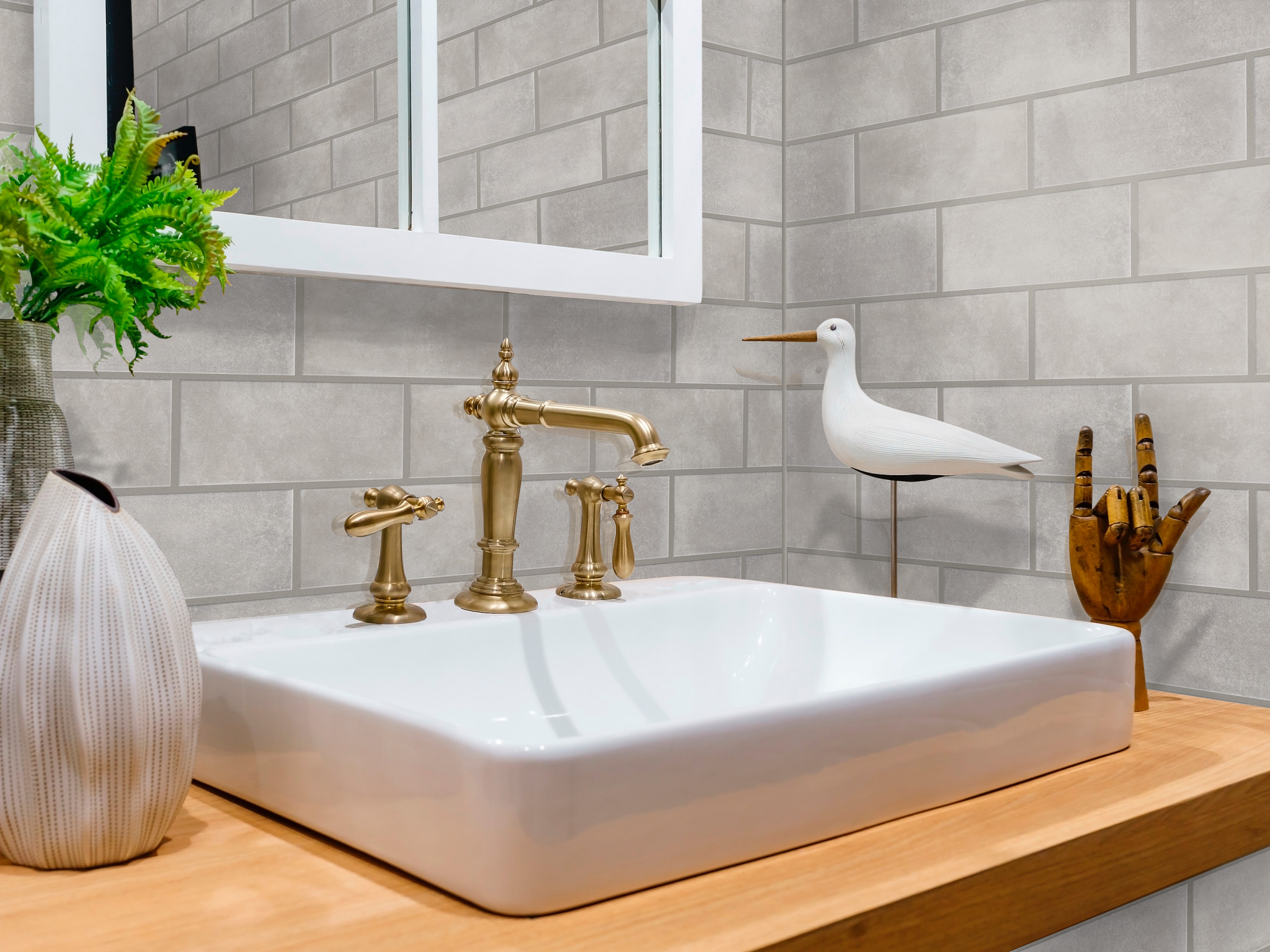 HALFTONE 4X8 GLOSS GREY VETIVER ROOM