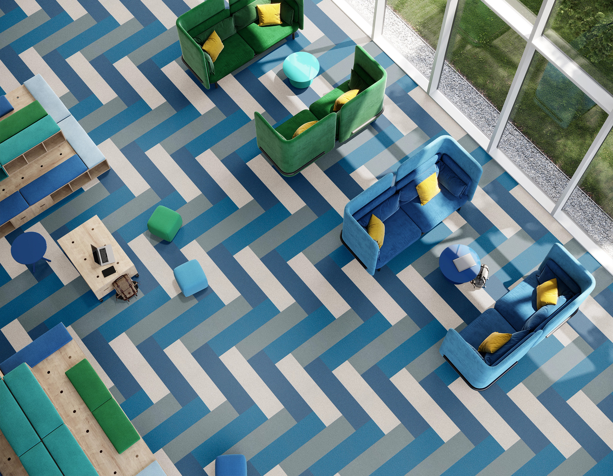 Joy Squared 12X48 4495V Lvt Commercial Flooring | ShawContract