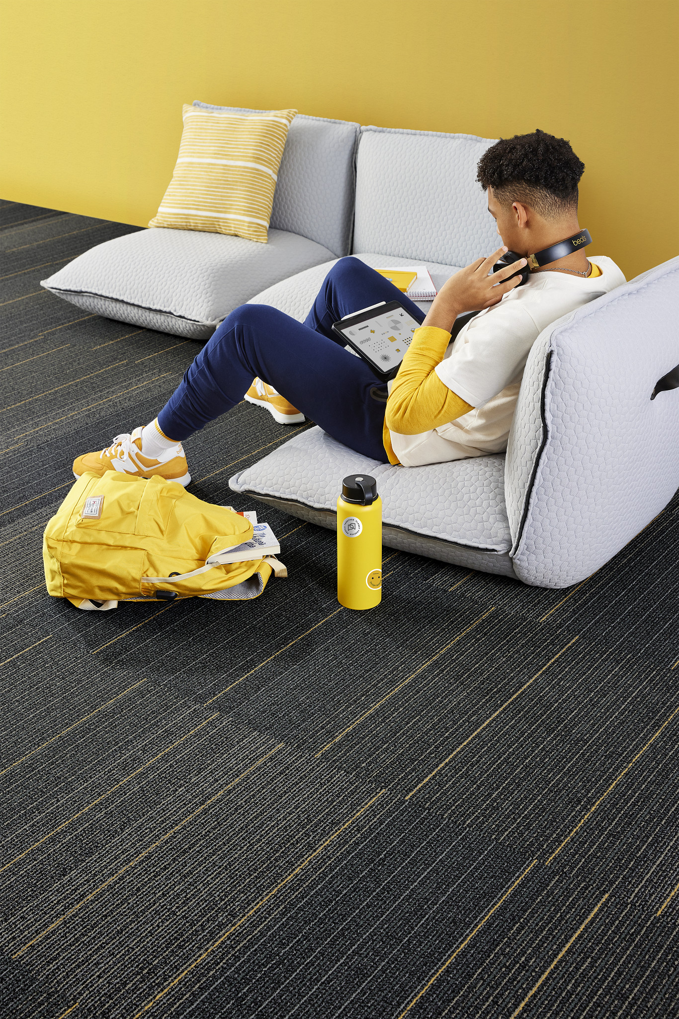 Disperse Color 24X24 Ecoworx® Tile 5T479 Carpet Tile Commercial