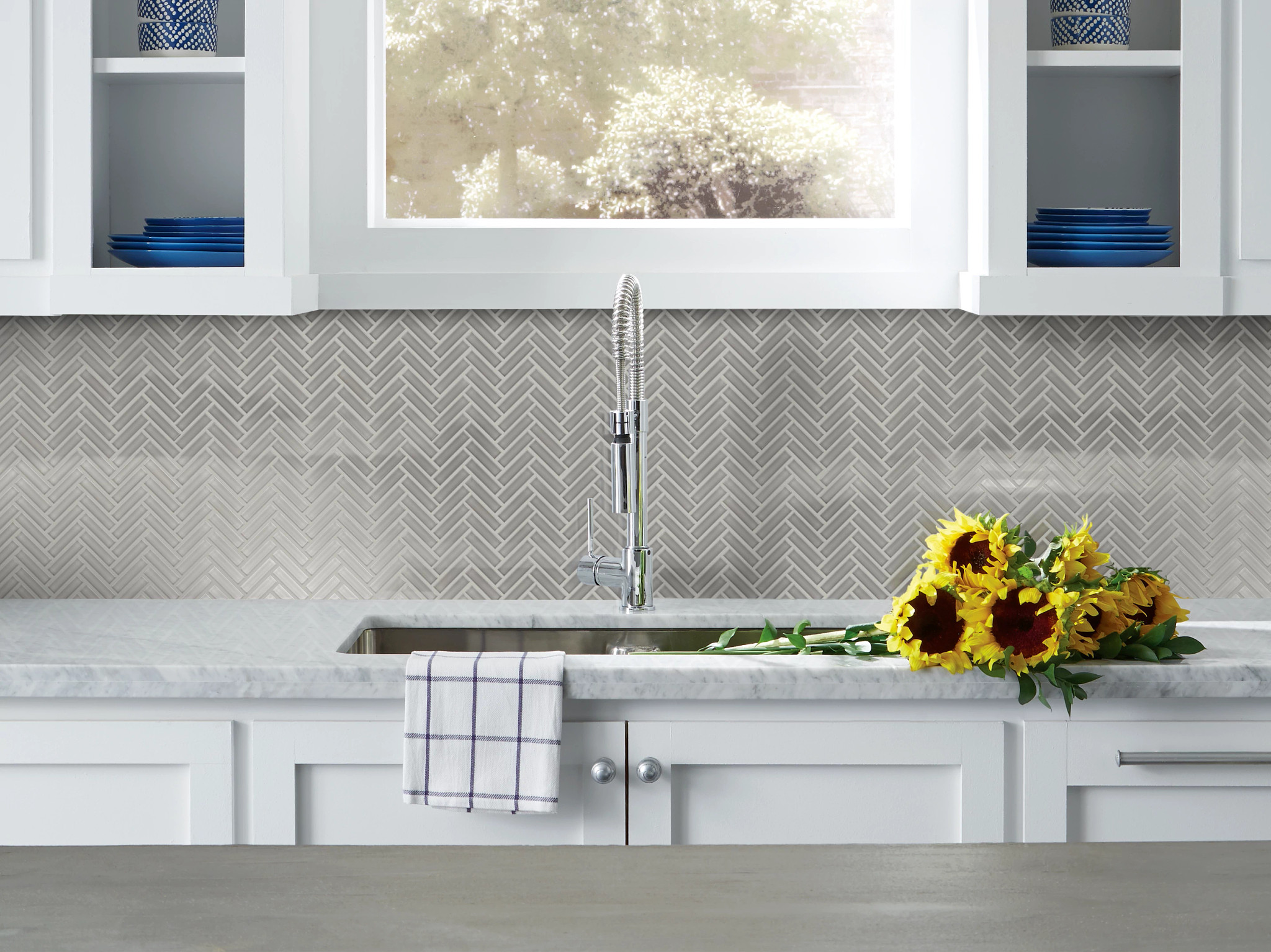 ASCENDANT HERRINGBONE REFINED GREY ROOM
