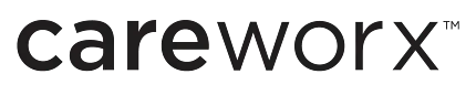 Careworx Brand Logo Careworx logo in black text on a white background