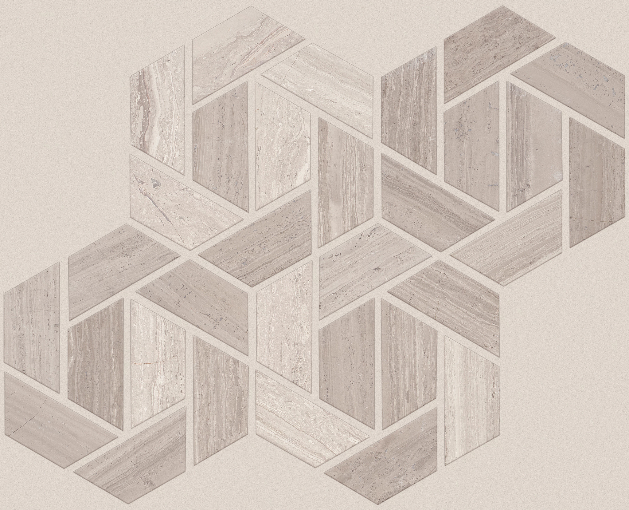 CHATEAU DOUBLE HEXAGON MOSAIC ROCKWOOD MAIN