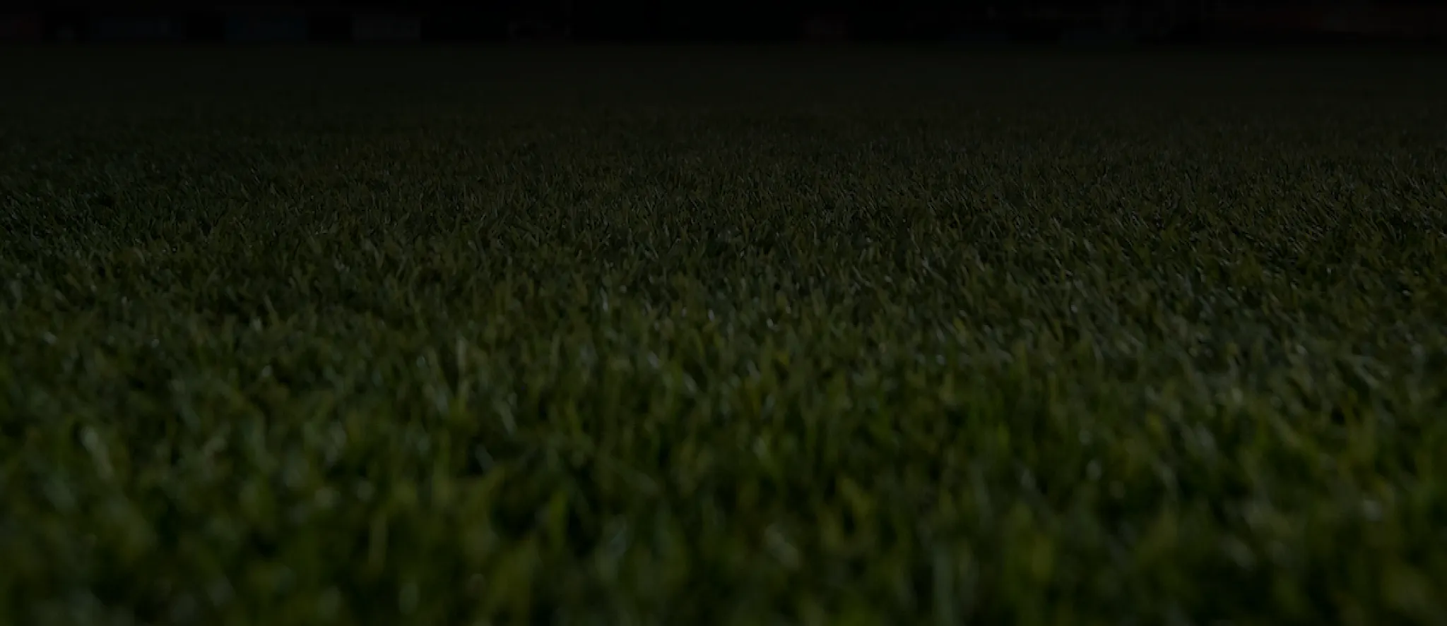 Close-up view of artificial turf with realistic grass texture