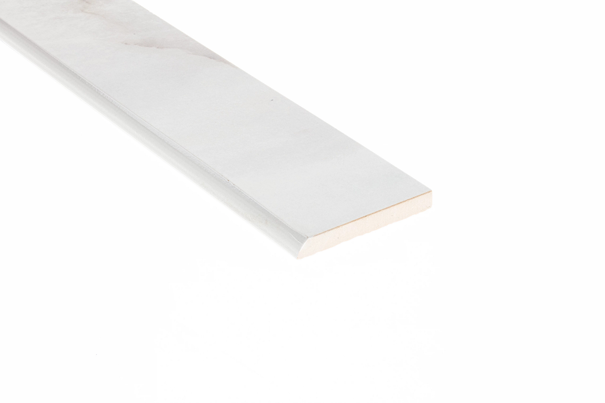 GEMSTONE BULLNOSE POLISHED WHITE ANGLED