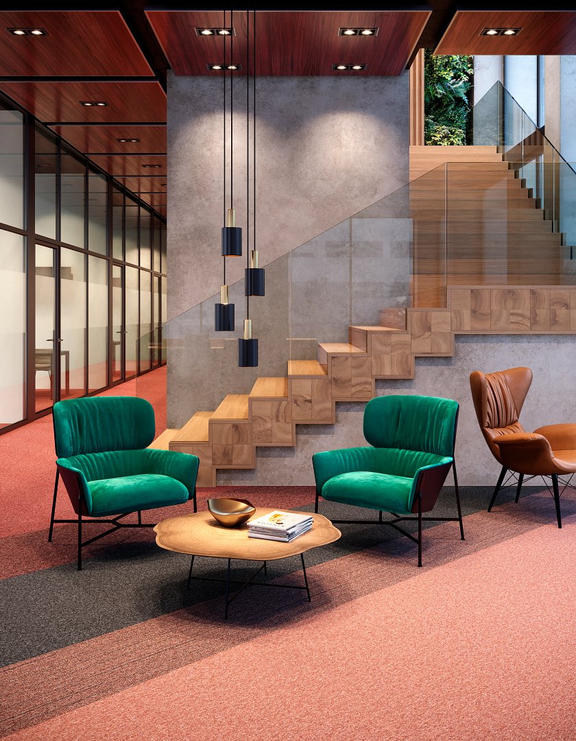 Complement TaskWorx® Tile Pebble - LVP flooring Complement TaskWorx® Tile Pebble Feature 1