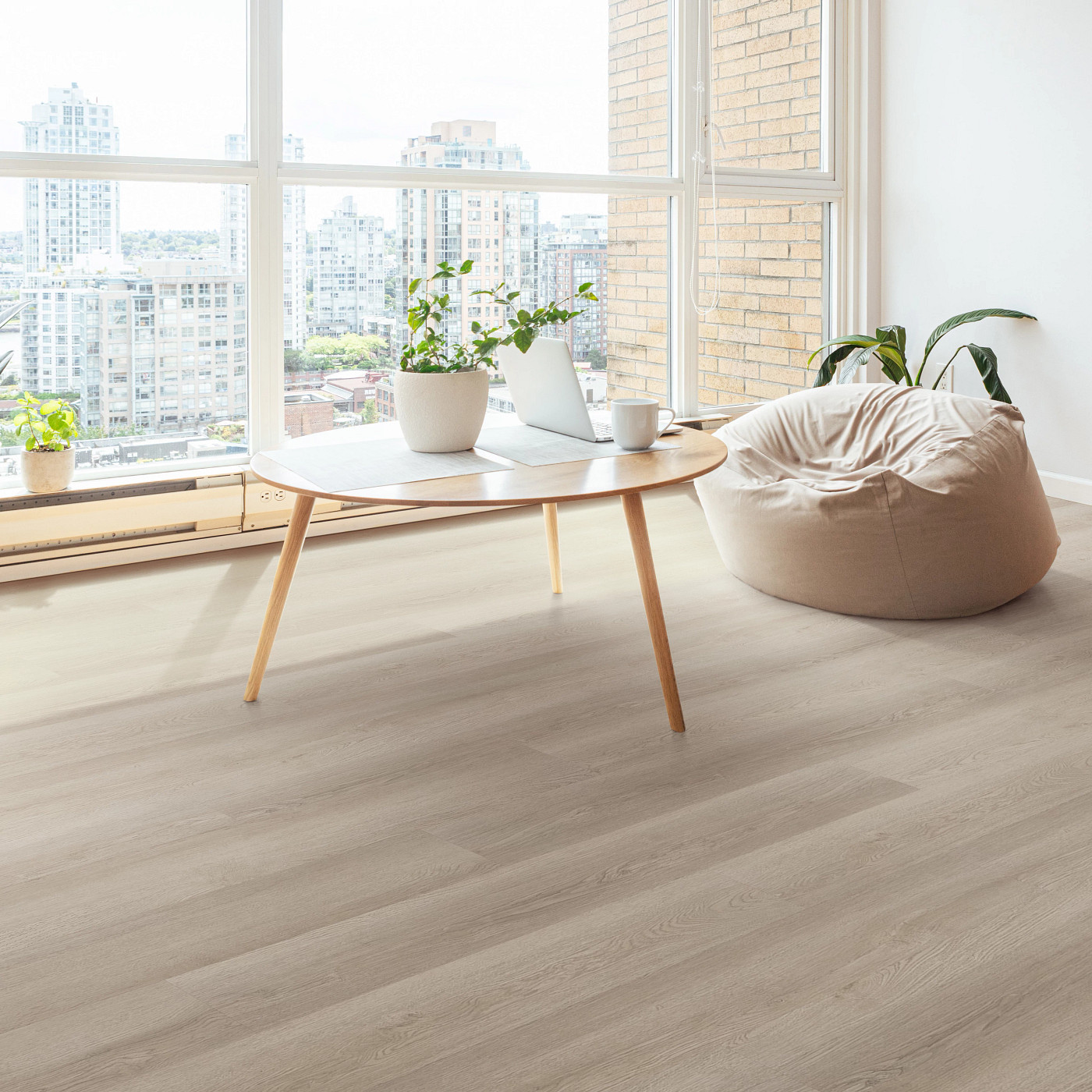 Pampas flooring, shown in a room