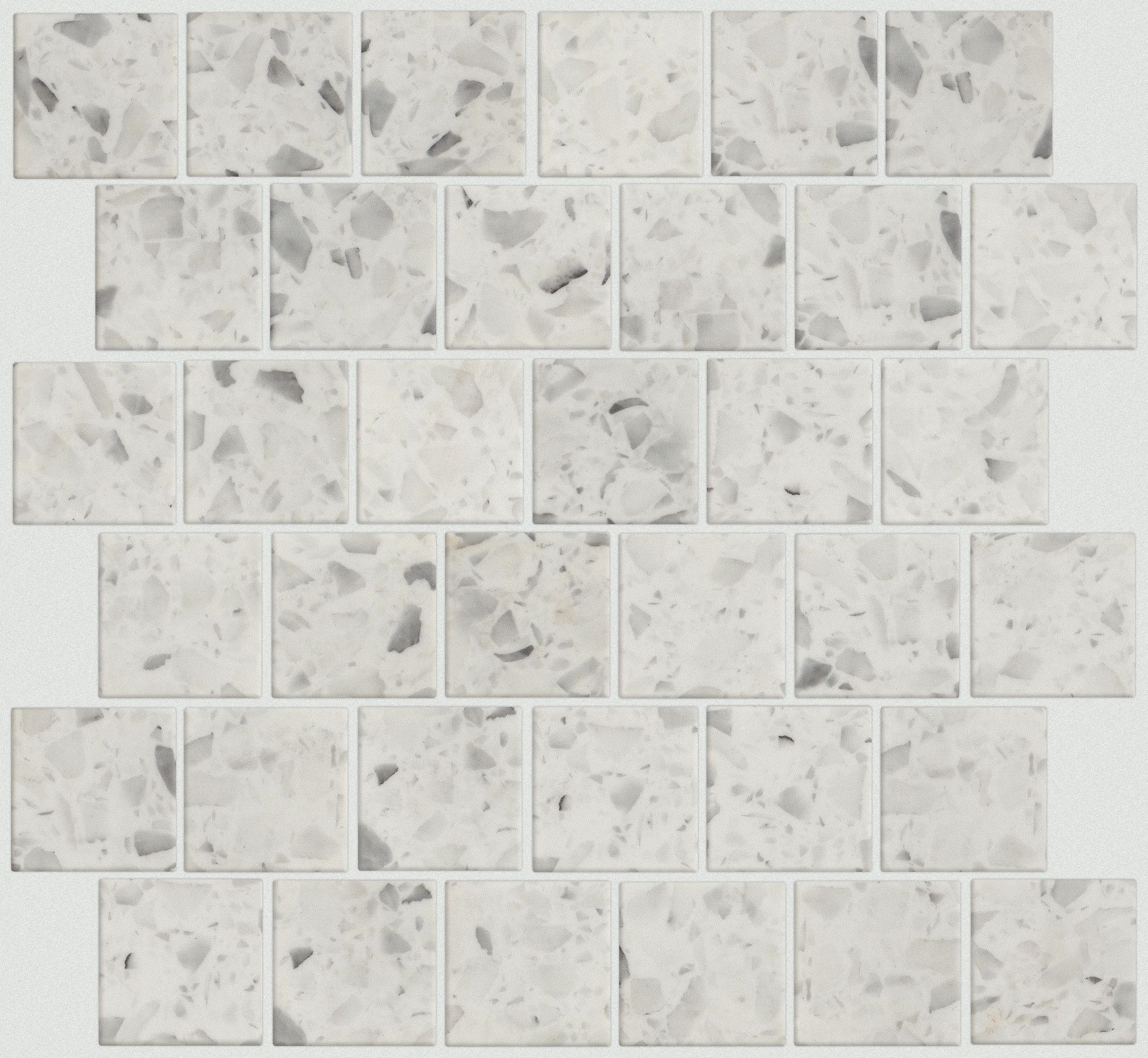 LUXE MODERNE 2"SQ MOS STREAMLINE WHITE MAIN