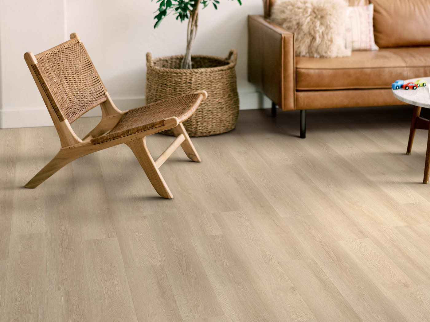 Barley Field flooring, shown in a room