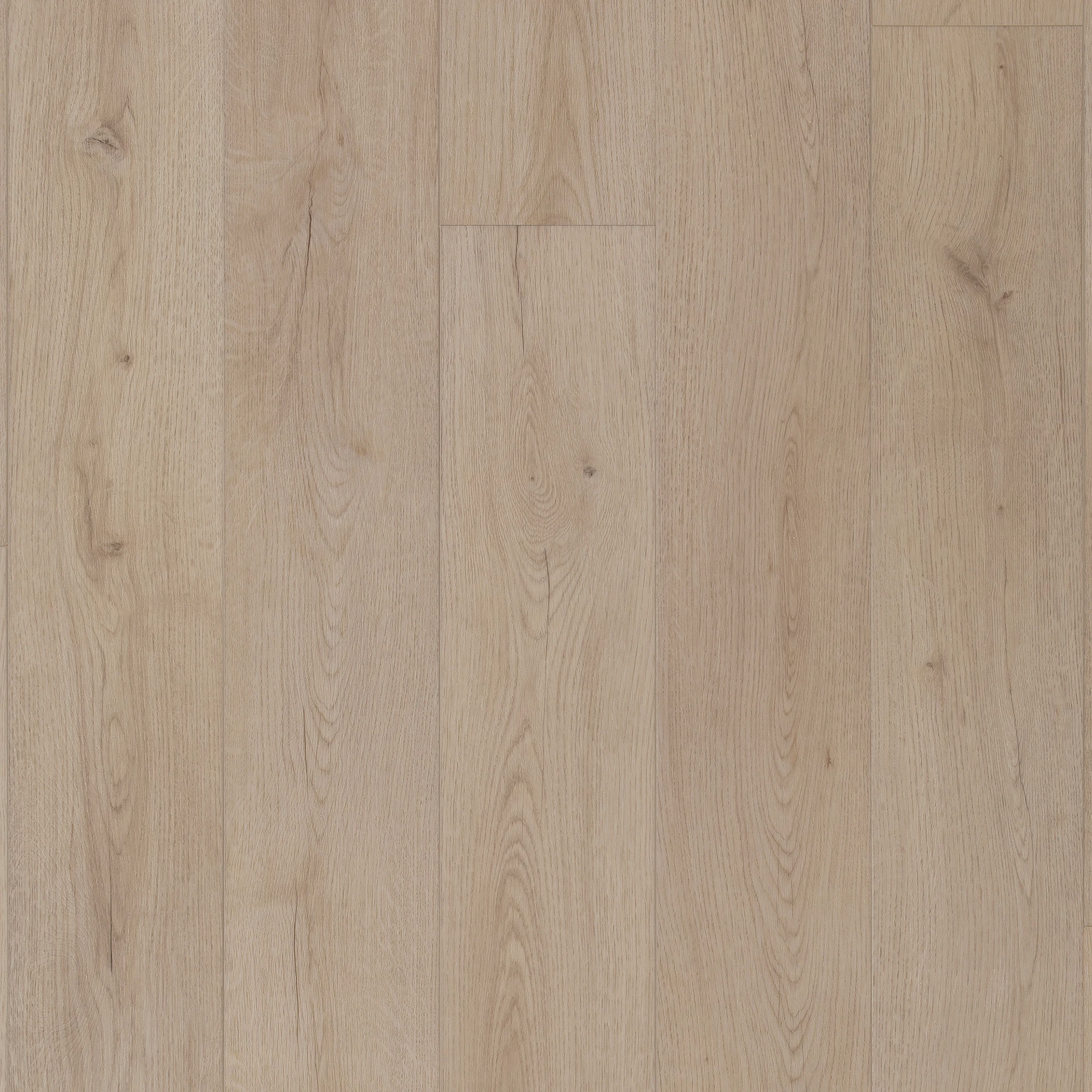 Light oak wood look vinyl flooring with natural grain pattern, 60x7.13 inch dimensions, Coretec Residential WPC construction