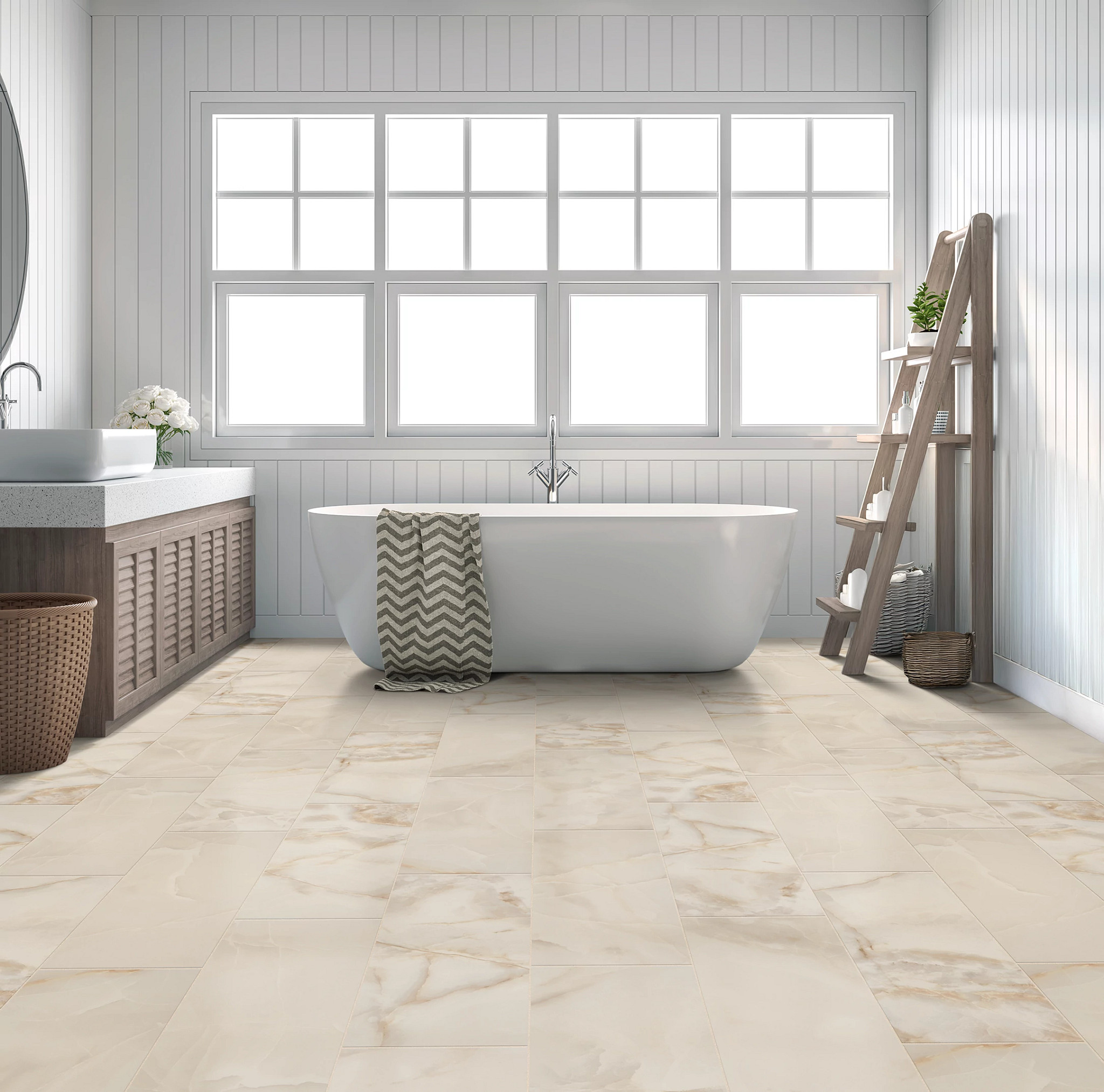 GEMSTONE 12X24 MATTE BEIGE ROOM
