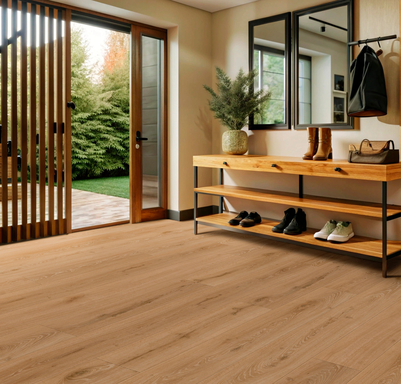 Autumn Oak flooring, shown in a room