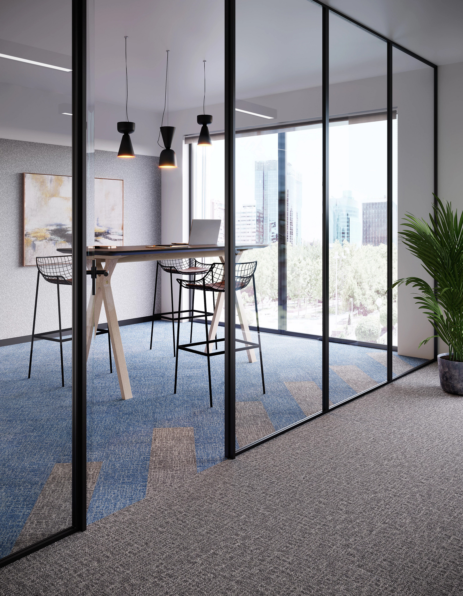 Pixel Square ComfortWorx® Tile Yellow Feature 1