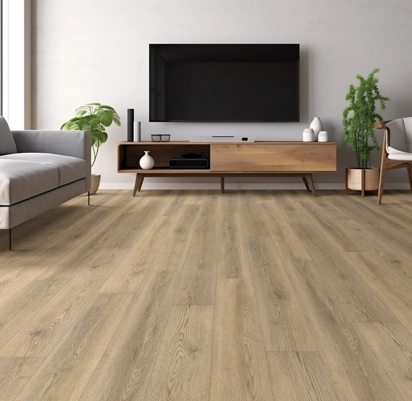 Tostata flooring, shown in a room